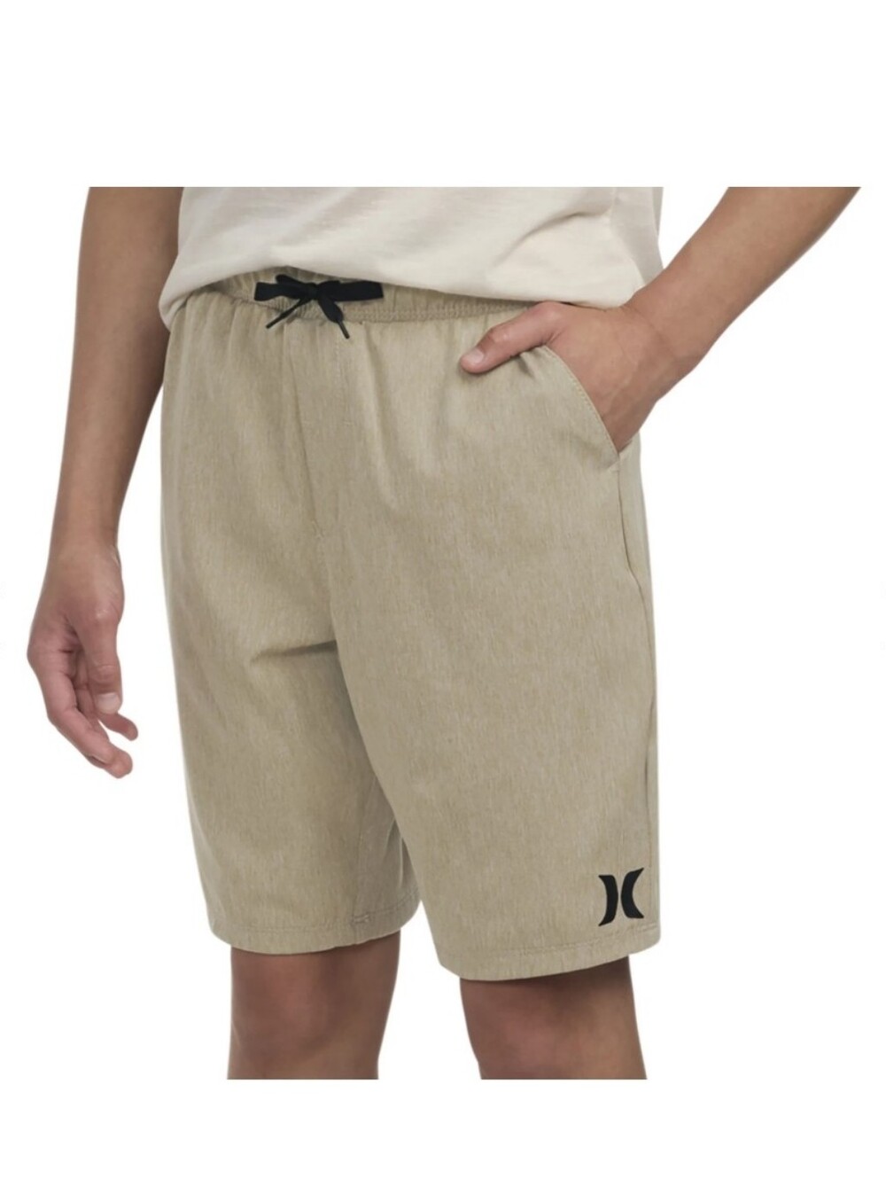 Hurley Boys Khaki Polyester Stretch Hybrid Swim Board Shorts Size XL